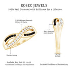 Certified Lab Grown Black and White Diamond Infinity Promise Band AAAA ( Synthetic ) - Rosec Jewels