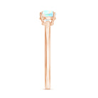 Certified Real Ethiopian Opal October Birthstone Ring AAA - Rosec Jewels