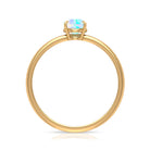 Certified Real Ethiopian Opal October Birthstone Ring AAA - Rosec Jewels