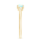 Certified Real Ethiopian Opal October Birthstone Ring AAA - Rosec Jewels
