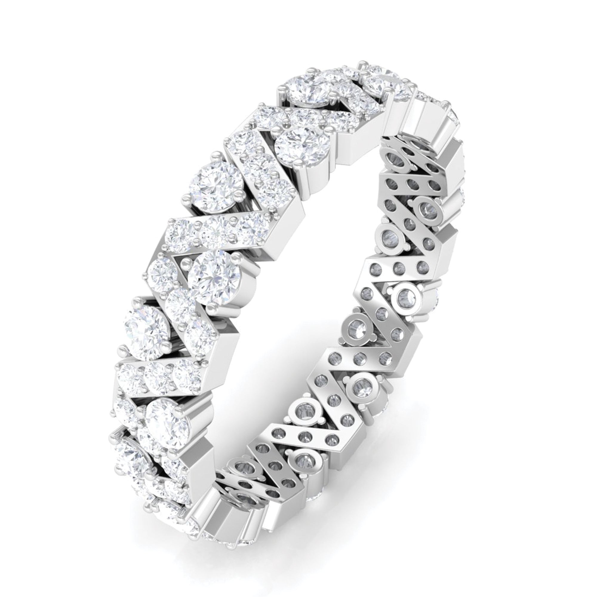Rosec Jewels-Zircon Wedding Anniversary Eternity Ring