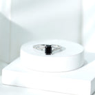 Rosec Jewels-Certified 1.6 Carat Lab Grown Black Diamond Emerald Cut Engagement Ring with White Diamond Split Shank