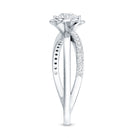 Rosec Jewels-Flower Inspired Moissanite Proposal Ring for Women
