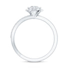 Rosec Jewels-Flower Inspired Moissanite Proposal Ring for Women