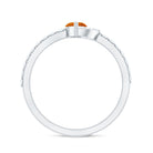 Rosec Jewels-Minimal Marquise Fire Opal and Diamond Engagement Ring