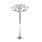 Cubic Zirconia Flower Promise Ring AAAA - Rosec Jewels