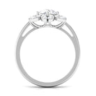 Cubic Zirconia Flower Promise Ring AAAA - Rosec Jewels