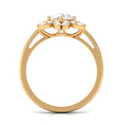 Cubic Zirconia Flower Promise Ring AAAA - Rosec Jewels