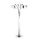 3/4 Carat Bezel Set Moonstone and Diamond Statement Ring AAA - Rosec Jewels