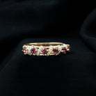 Designer Pink Tourmaline and Diamond Anniversary Ring AAA - Rosec Jewels
