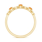 Rosec Jewels-Natural Citrine Diamond Half Eternity Ring