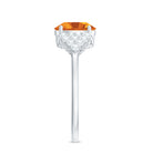 Rosec Jewels-Natural Yellow Citrine Oval Engagement Ring with Diamond Side Stones