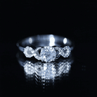 Certified Round Moissanite Infinity Promise Ring for Her D-VS1 - Rosec Jewels