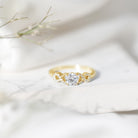 Certified Round Moissanite Infinity Promise Ring for Her D-VS1 - Rosec Jewels