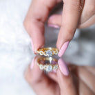 Certified Round Moissanite Infinity Promise Ring for Her D-VS1 - Rosec Jewels