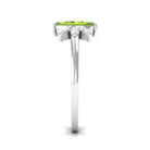 1 CT Marquise Cut Peridot Promise Ring with Diamond Stones AAA - Rosec Jewels