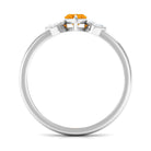 3/4 Ct Marquise Fire Opal and Diamond Engagement Ring AAA - Rosec Jewels