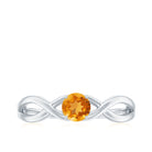 Certified Real Citrine Infinity Promise Ring with AAA - Rosec Jewels