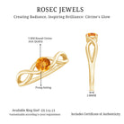 Certified Real Citrine Infinity Promise Ring with AAA - Rosec Jewels