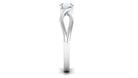 Rosec Jewels-Round Moonstone Solitaire Promise Ring in Crossover Shank