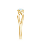 Rosec Jewels-Round Moonstone Solitaire Promise Ring in Crossover Shank