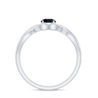 Rosec Jewels-Solitaire Black Onyx Infinity Promise Ring for Women