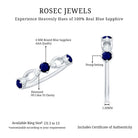Rosec Jewels-Natural Blue Sapphire Promise Ring with Diamond