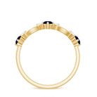 Rosec Jewels-Natural Blue Sapphire Promise Ring with Diamond