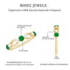 Rosec Jewels-Natural Emerald Diamond Infinity Anniversary Ring