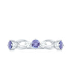 Rosec Jewels-Natural Tanzanite Diamond Ring for Promise