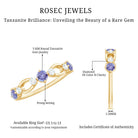 Rosec Jewels-Natural Tanzanite Diamond Ring for Promise