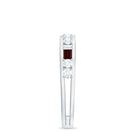 Genuine Baguette Garnet Half Eternity Band with Diamond AAA - Rosec Jewels