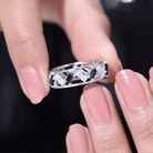 2.50 CT Baguette Cut Black Onyx and Diamond Eternity Ring Black Onyx - ( AAA ) - Quality - Rosec Jewels