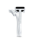 Emerald Cut Created Black Diamond and Diamond Engagement Ring Set AAAA ( Synthetic ) - Rosec Jewels