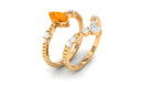 Rosec Jewels-Marquise Cut Fire Opal and Diamond Wedding Ring Set