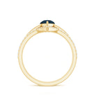 Rosec Jewels-Pear Shape London Blue Topaz and Diamond Trio Ring Set