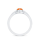 Rosec Jewels-Pear Cut Fire Opal Trio Wedding Ring Set with Moissanite