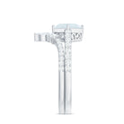 Rosec Jewels-Princess Cut Solitaire Moonstone Designer Ring Set with Diamond