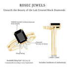 Rosec Jewels-Lab Created Black Diamond Solitaire Wedding Ring Set with Diamond