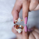 Certified Natural Ethiopian Opal Teardrop Wedding Engagement Ring Set of 2 AAA - Rosec Jewels