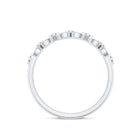 Contemporary Diamond Half Eternity Band Ring for Women Natural - ( HI-SI ) - Rosec Jewels