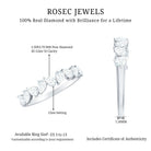 Rosec Jewels-Natural Pear Shape Diamond Half Eternity Ring for Women