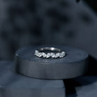 Rosec Jewels-Natural Pear Shape Diamond Half Eternity Ring for Women
