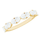 Rosec Jewels-Heart Shaped Moissanite Wedding Band for Women