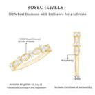 Rosec Jewels-Designer Diamond Half Eternity Ring for Valentines