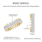 Rosec Jewels-Lab Grown Diamond Teardrop Wedding Band