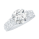 2 Carat Moissanite Double Prong Vintage Engagement Ring D-VS1 - Rosec Jewels