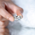 2 Carat Moissanite Double Prong Vintage Engagement Ring D-VS1 - Rosec Jewels