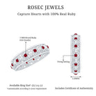 Rosec Jewels-Natural Ruby Celtic Knot Wedding Band for Women