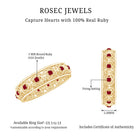 Rosec Jewels-Natural Ruby Celtic Knot Wedding Band for Women